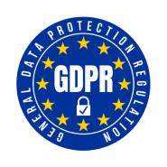 GDPR badge showing compliance with regulation