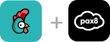 Rewst and Pax8 logos.