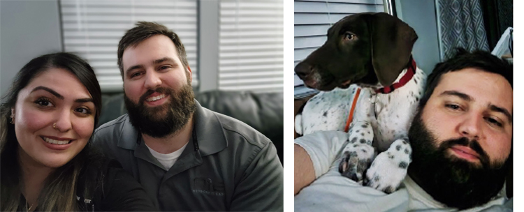 dustin Lepi and his family