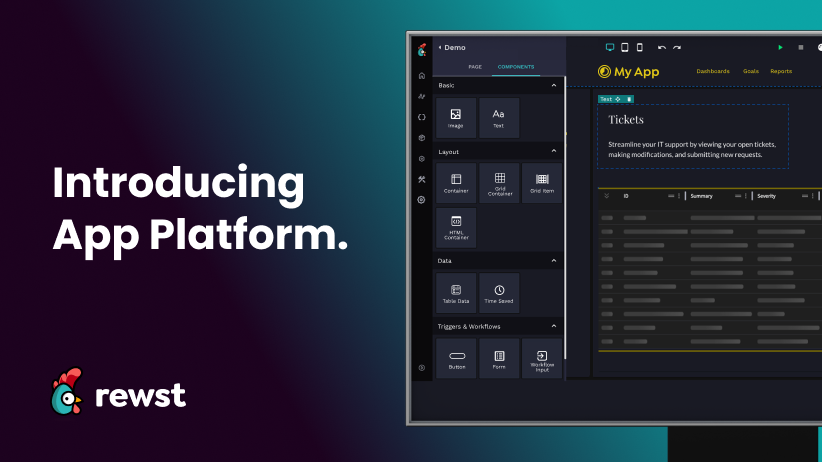 Rewst Unveils Low-Code App Platform, Enabling MSPs to Extend Automations with Branded Front-End Experiences 