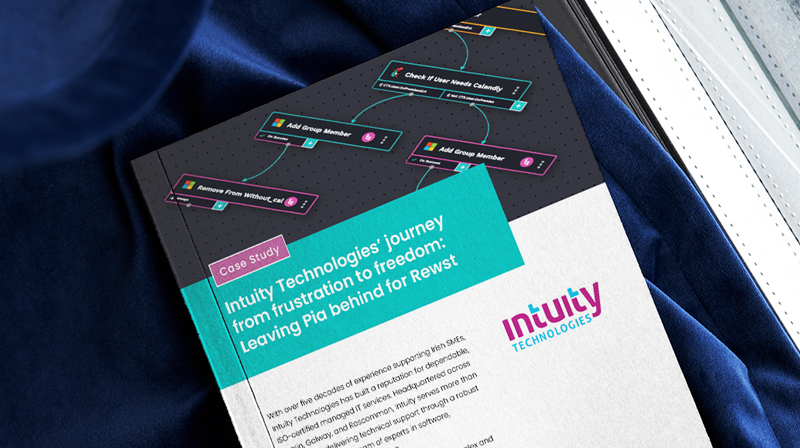 Intuity Technologies’ journey from frustration to freedom: Leaving Pia behind for Rewst