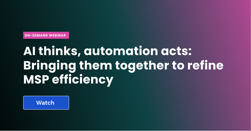 AI Thinks, Automation Acts