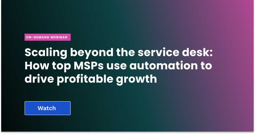 Scaling Beyond the Service Desk