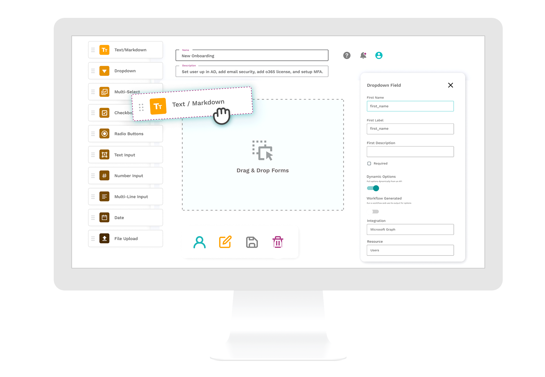 MSP automation form example